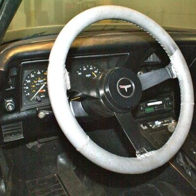 Interior View of 1980 Chevrolet Corvette with T-Tops. 