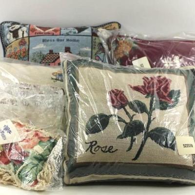 Lot of Tapestry Pillows