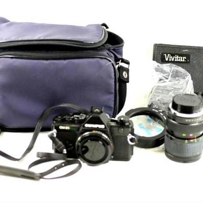 Olympus OM-2S with Lens and Accessories