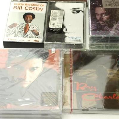 Lot of Cassette Tapes and CDs incl Ray Charles, Jon Secada, Bill Cosby, etc