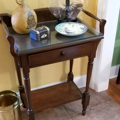 One of a pair of vintage wash stands
