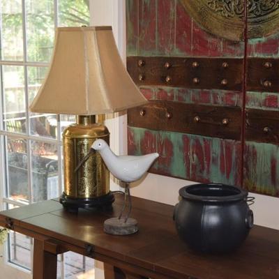 Console Table, Lamp, Home Decor, & Art