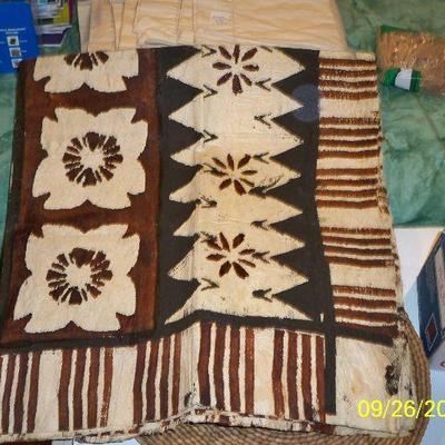 African Bark cloth fabric.