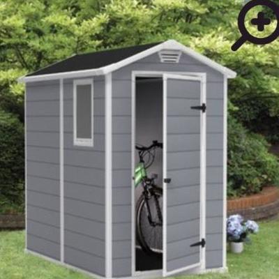 Manor 4ft x 6ft Plastic Vertical Storage Shed.