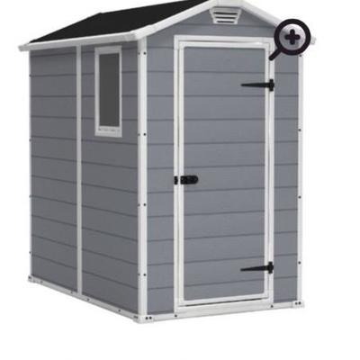 Manor 4ft x 6ft Plastic Vertical Storage Shed