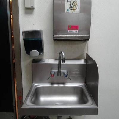 Advance Tabco Stainless Sink and Paper Towel and S ...