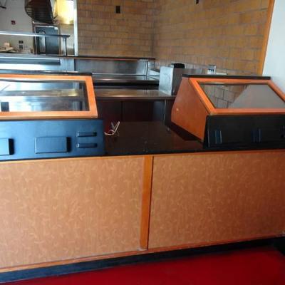 Pick Up Station with Black Counter Top and Lots of ...