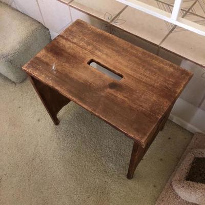 Step stool. Small bench vintage