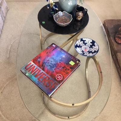 Coffee table. And books