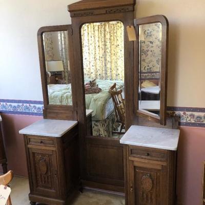 Dressing mirror   Could easily remove mirror if side table preferred 