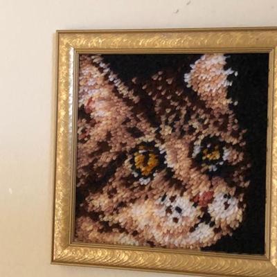 Hooked art framed