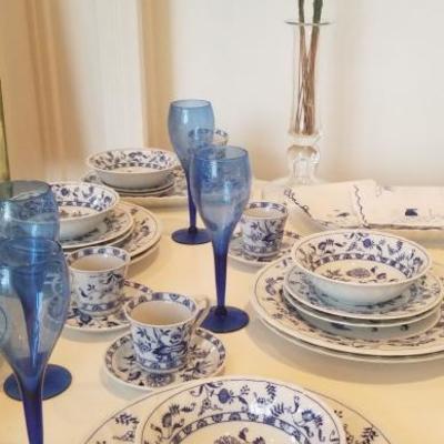 Blue Danube dishes.