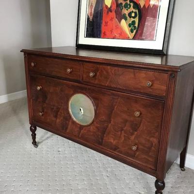 European antique dresser. Hand painted in the middle. $350