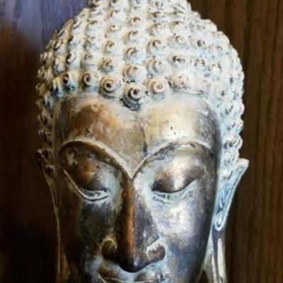 Vintage bronze Burmese Buddha Bust. $225