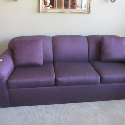 Elegant purple couch