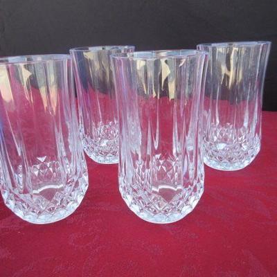 Lead crystal drinking glasses