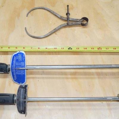 3 Tool Lot - 2 Torque Wrenches & Spring Caliper