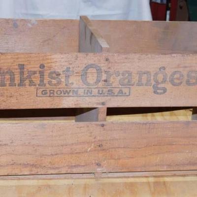 Antique Sunkist Oranges Wooden Crate