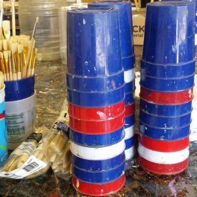 #1 Paint Supplies Cups and Plates