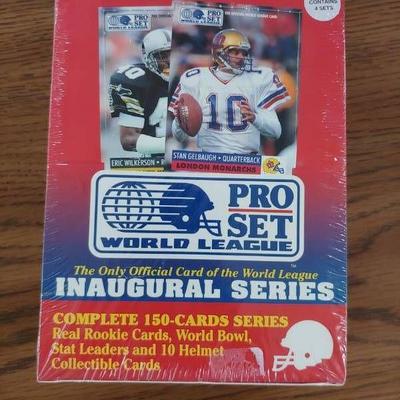 Pro Set World League Football Trading Cards Comple .