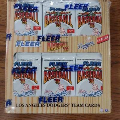 Fleer 1996 Baseball LA Dodgers Team Cards SEALED
