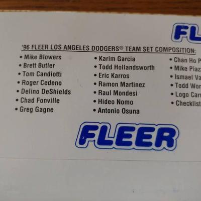 Fleer 1996 Baseball LA Dodgers Team Cards SEALED...