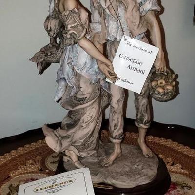 Original limited edition large Giuseppe Armani figurines. Florence sculture d'arte.