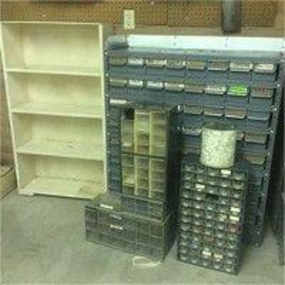 Equipto Large Metal Nut & Bolt Cabinet