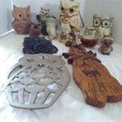 Owl Trivets & Figurines