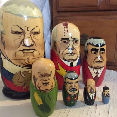 Russian Leaders Stacking  Dolls. Hysterical!