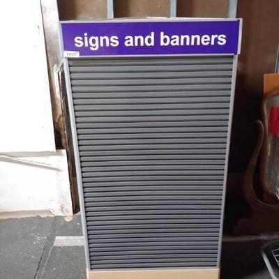 Signs and Banners Display Rack
