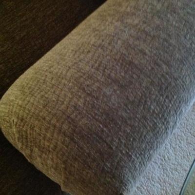 Up close view of sofa fabric