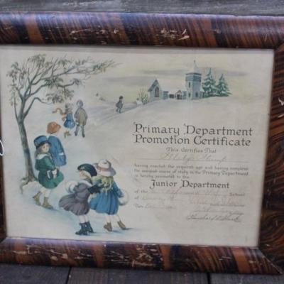 1917 Promotion Certificate