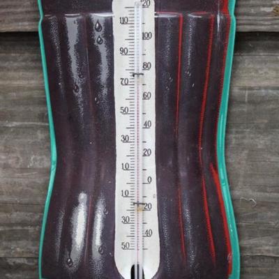 Vintage Robertson USA Metal Coca Cola Thermometer