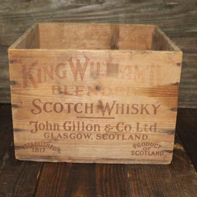 Scotch Whiskey crate