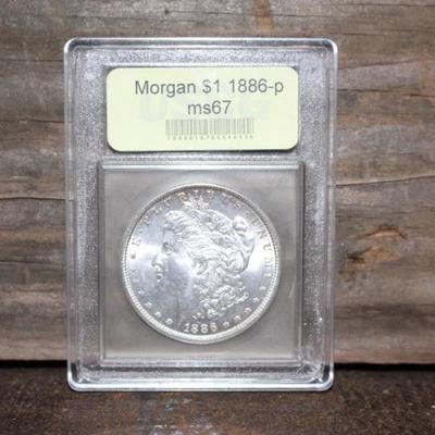 1886 MS67 Morgan Dollar