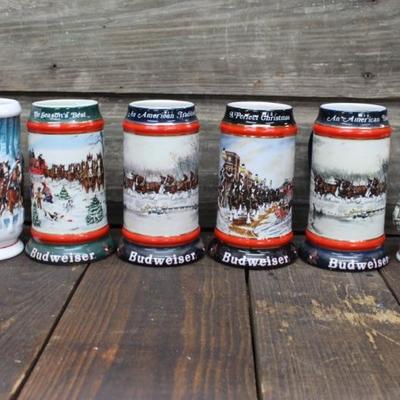 Budweiser & Avon Beer Steins