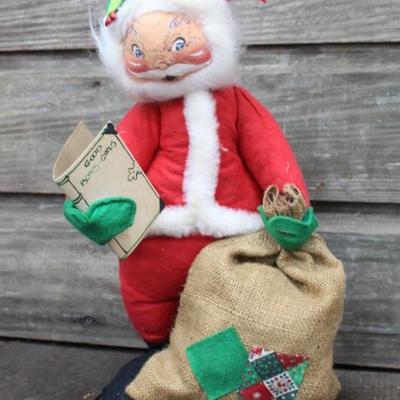 1971 Amalee Dolls Santa w/ Bag