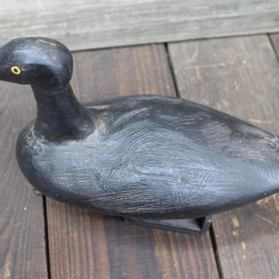 Hand Carved Duck Decoy 12"