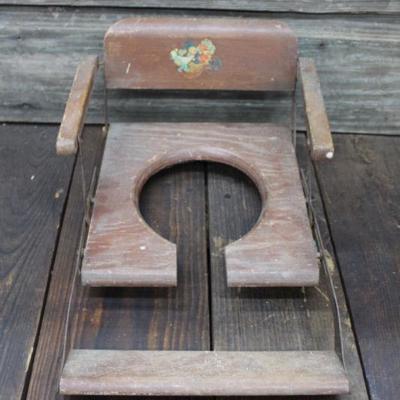 Antique potty seat