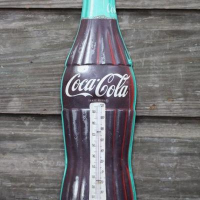 Vintage Robertson USA Metal Coca Cola Thermometer
