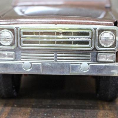 70's ERTL Pressed Steel Int'l Scout Pick-Up w/ Horse Trailer