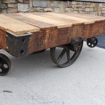 Industrial style coffee table