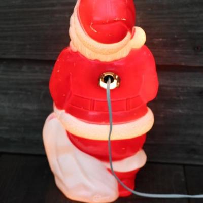 Vintage Light Up Santa