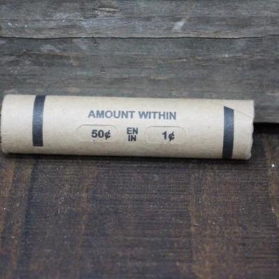 Unsearched Window Wrapped Roll Wheat Pennies