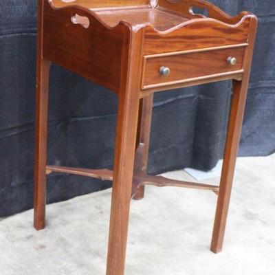 Solid Wood square Table with One Drawer