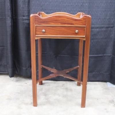 Solid Wood square Table with One Drawer