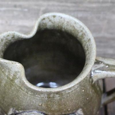 Crocker Wagon Scene Pitcher