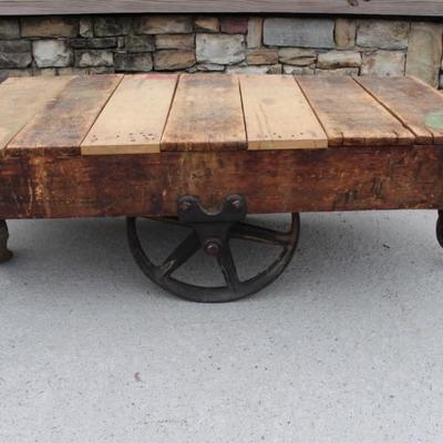 Industrial style coffee table