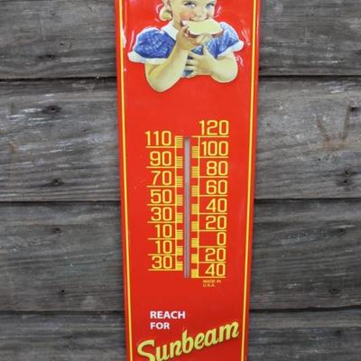 Sunbeam Thermometer Sign